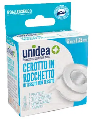 CEROTTO IN ROCCHETTO UNIDEA TESSUTO NON TESSUTO M 5X1,25 CM 1 PEZZO CEROTTO IN ROCCHETTO UNIDEA TESSUTO NON TESSUTO M 5X1,25 CM 1 PEZZO