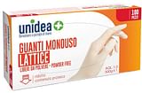 GUANTI IN LATTICE UNIDEA SENZA POLVERE TAGLIA SMALL 100 PEZZI