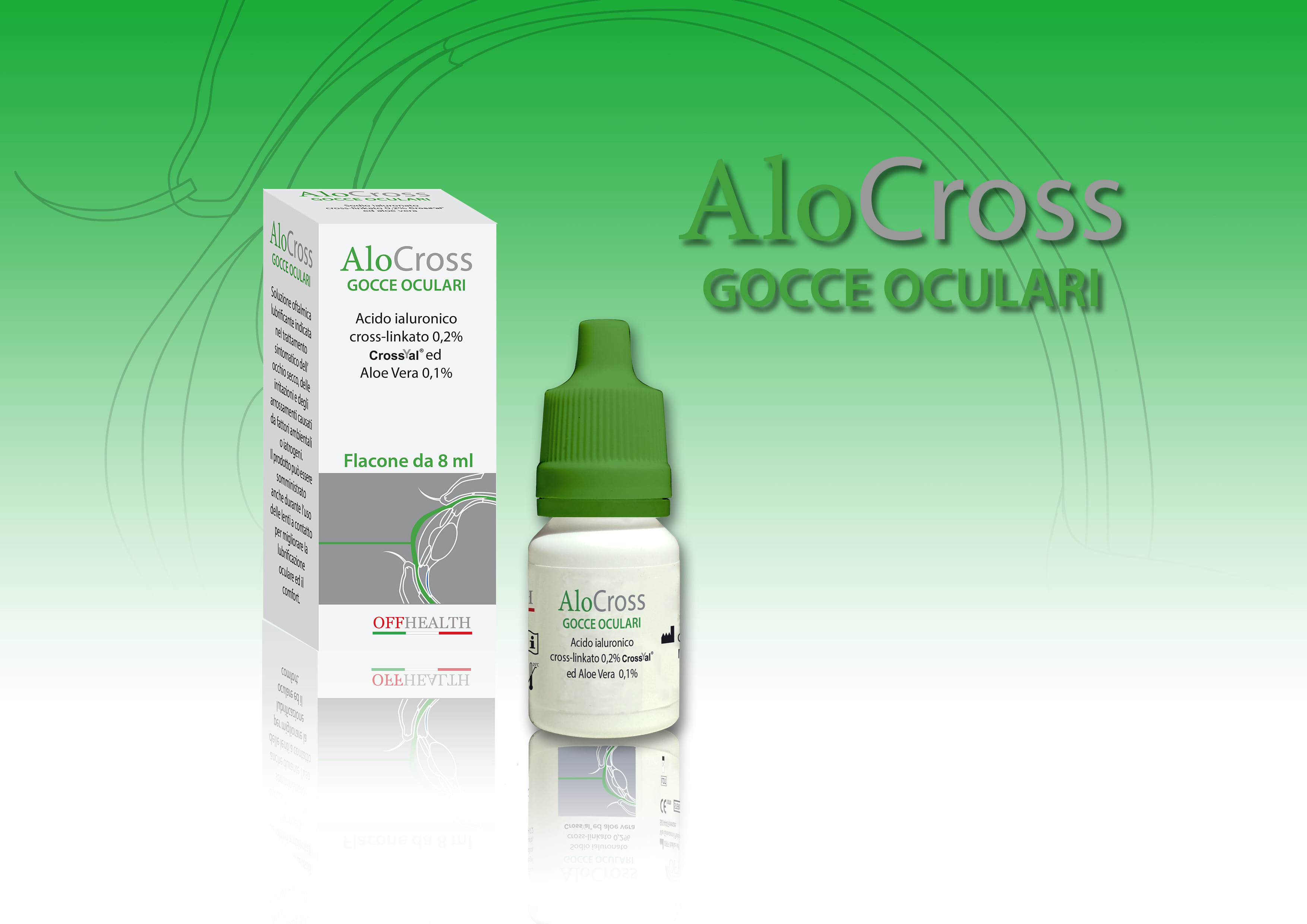 ALOCROSS GOCCE OCULARI ACIDO IALURONICO CROSS-LINKATO 0,2% E ALOE VERA 8 ML