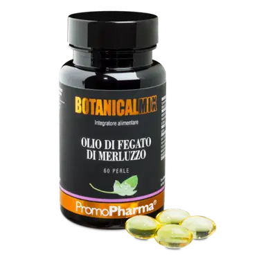 OLIO DI FEGATO DI MERLUZZO BOTANICAL MIX 60 PERLE OLIO DI FEGATO DI MERLUZZO BOTANICAL MIX 60 PERLE