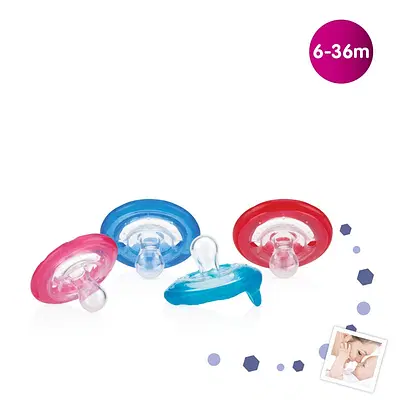 NUBY NATURAL FLEX SUCCHIETTO SOFTFLEX SILICONE CILIEGIA 0-6 MESI NUBY NATURAL FLEX SUCCHIETTO SOFTFLEX SILICONE CILIEGIA 0-6 MESI