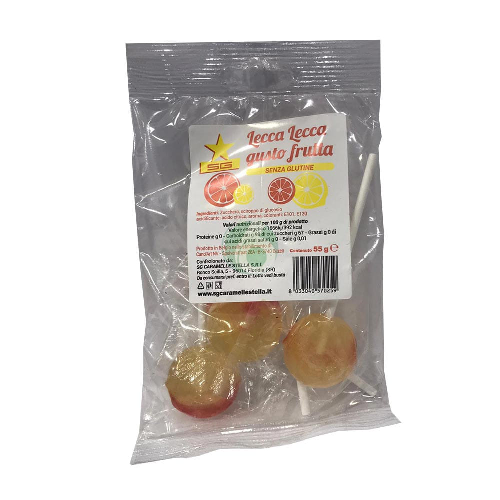 CARAMELLE STELLA LECCA LECCA GUSTO FRUTTA 55 G