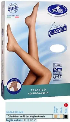 SAUBER COLLANT OPEN TOE MAGLIA MICRORETE 70 DEN COLORE NERO TAGLIA 2 LINEA CLASSICA SAUBER COLLANT OPEN TOE MAGLIA MICRORETE 70 DEN COLORE NERO TAGLIA 2 LINEA CLASSICA