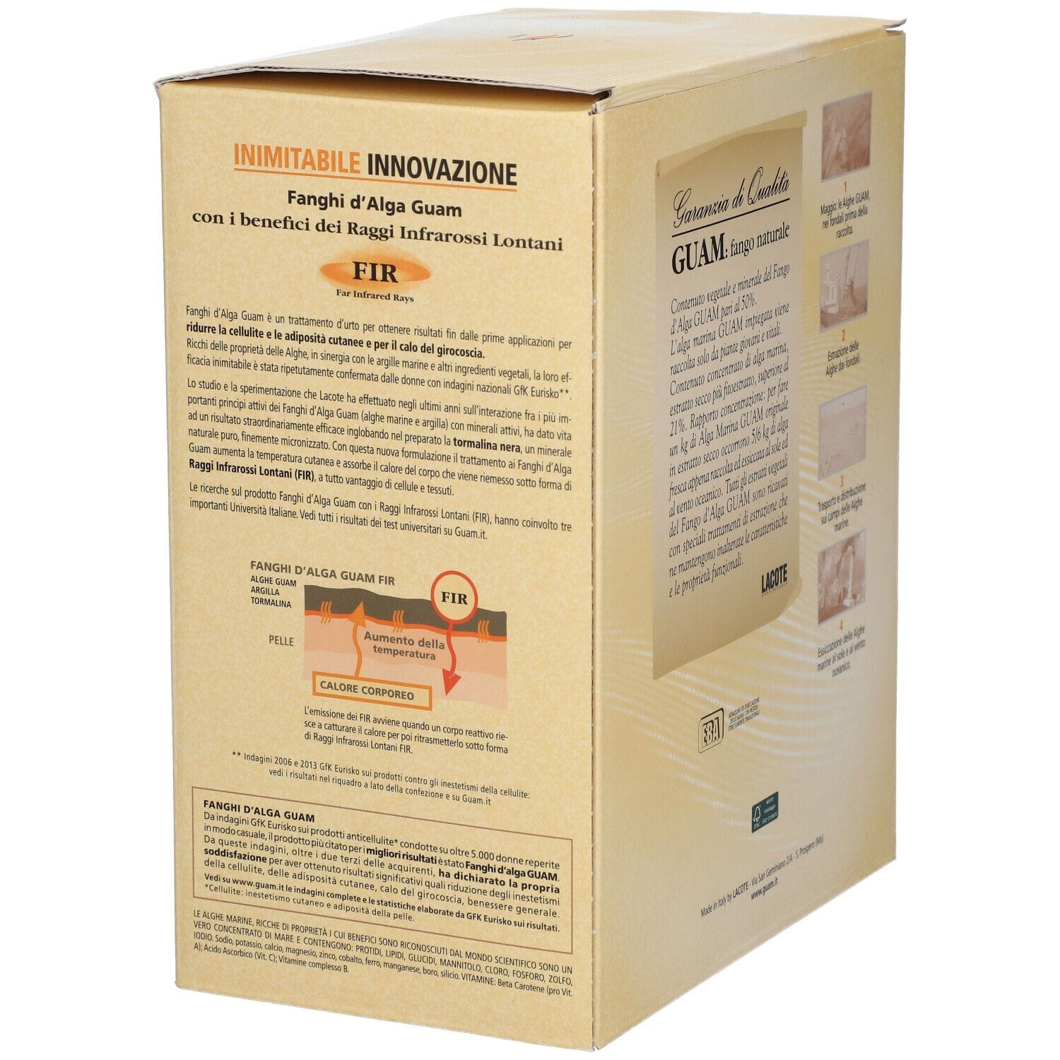 GUAM FIR FANGHI D'ALGA CONFEZIONE CONVENIENZA CON FANGHI D'ALGA GUAM FIR 1 KG + GUAM CREMA GEL FIR 200 ML