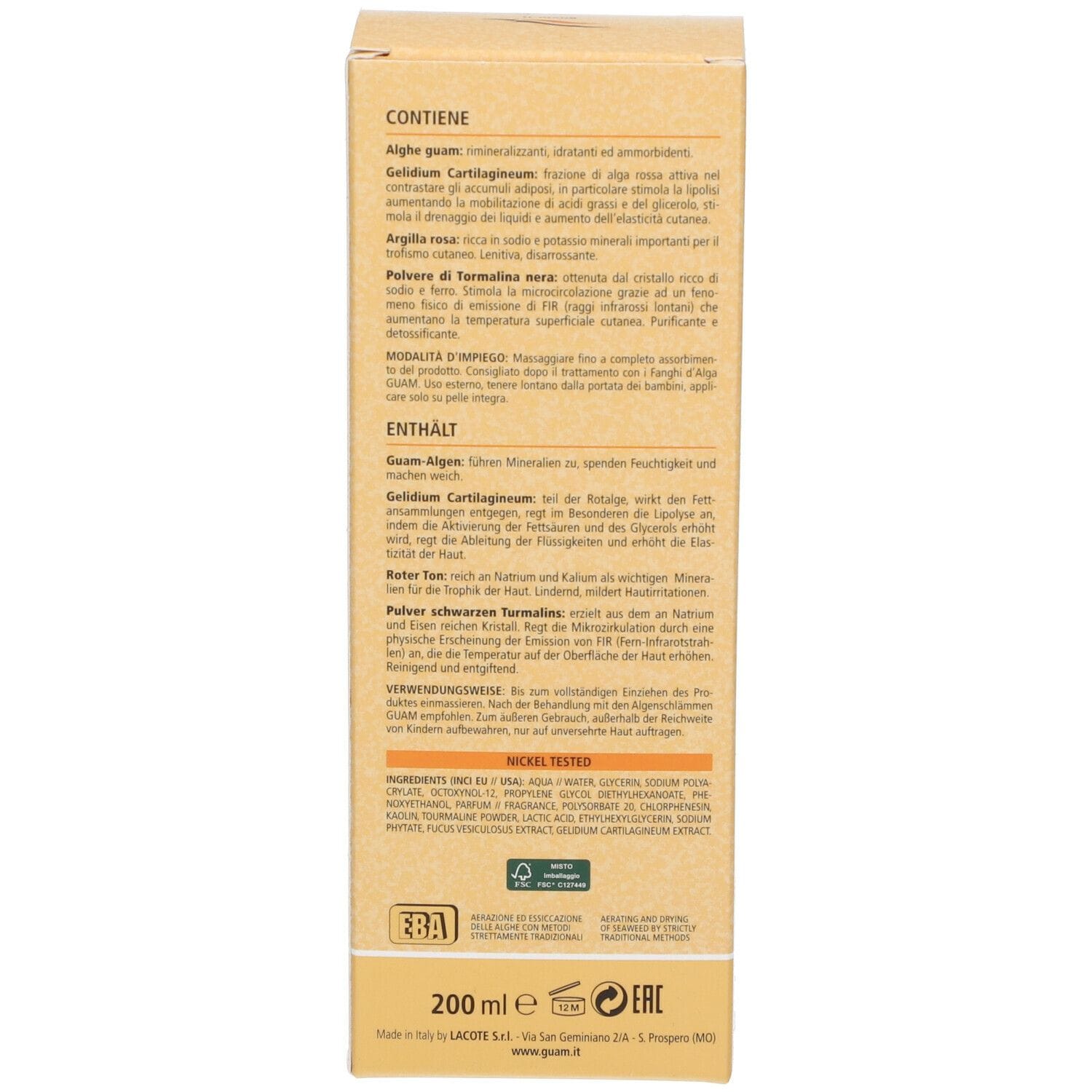 GUAM FIR CREMA GEL 200 ML