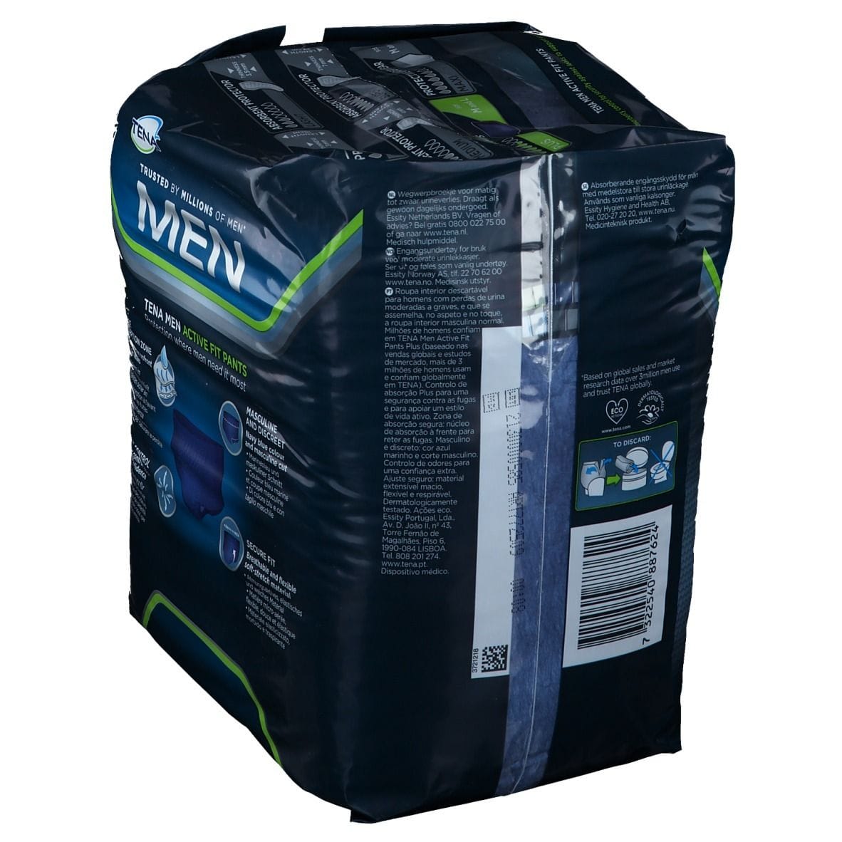 PULL UP UOMO TENA MEN PANTS ACTIVE FIT M 9 PEZZI