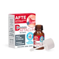 DERMOVITAMINA AFTACLIN GEL ORALE 7 ML CONTRO DOLORE E BRUCIONE SENZA ZUCCHERO E SENZA GLUTINE