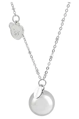 ARGENTOE' COLLANA CON CAMPANELLO CHIAMA ANGELI BOLA MESSICANA RODIATA CON ORSETTO 100 CM ARGENTOE' COLLANA CON CAMPANELLO CHIAMA ANGELI BOLA MESSICANA RODIATA CON ORSETTO 100 CM