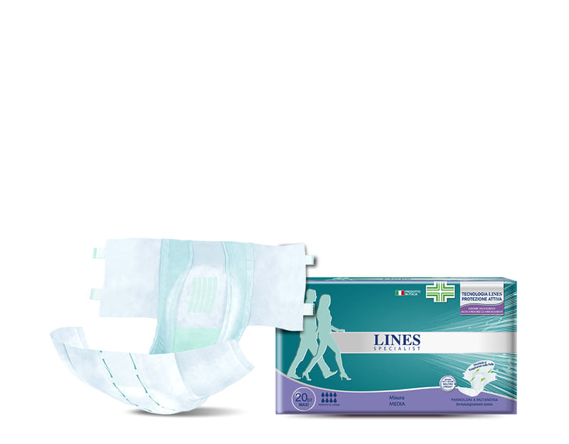 LINES SPECIALIST PANNOLINO MUTANDA MG MAXI 20 PEZZI