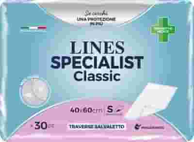 TRAVERSA PER INCONTINENZA LINES SPECIALIST CLASSIC 40X60 CM 30 PEZZI TRAVERSA PER INCONTINENZA LINES SPECIALIST CLASSIC 40X60 CM 30 PEZZI