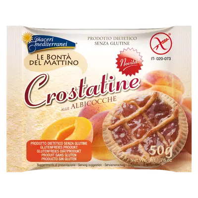 PIACERI MEDITERRANEI LE BONTA' DEL MATTINO CROSTATINE ALL'ALBICOCCA 4 X 50 G PIACERI MEDITERRANEI LE BONTA' DEL MATTINO CROSTATINE ALL'ALBICOCCA 4 X 50 G