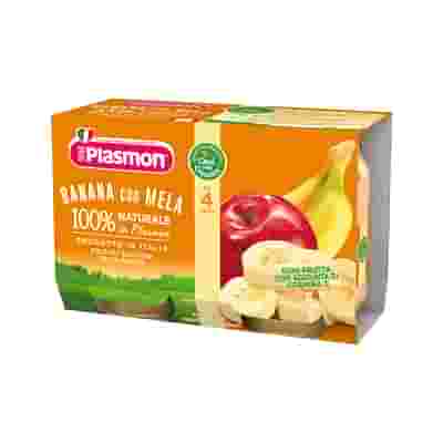 PLASMON OMOGENEIZZATO BANANA/MELA 2 X 104 G