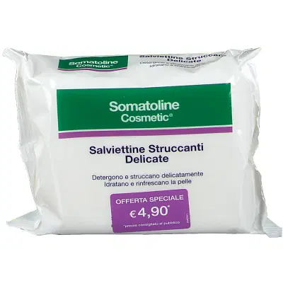 SOMATOLINE COSMETIC VISO SALVIETTE STRUCCANTI OFFERTA SPECIALE 20 PEZZI SOMATOLINE COSMETIC VISO SALVIETTE STRUCCANTI OFFERTA SPECIALE 20 PEZZI
