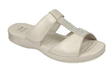 CALZATURA ZELMA PEARLIZED LEATHER WOMENS IVORY 37 TOMAIA PELLE PERLATA+STRASS FODERA TOMAIA PELLE SOTTOPIEDE PELLE TPR CALZATA G COLLEZIONE 2018