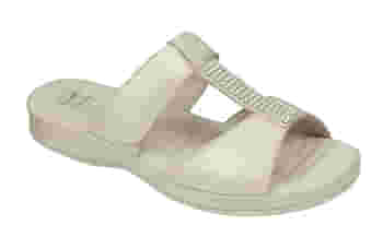 CALZATURA ZELMA PEARLIZED LEATHER WOMENS IVORY 37 TOMAIA PELLE PERLATA+STRASS FODERA TOMAIA PELLE SOTTOPIEDE PELLE TPR CALZATA G COLLEZIONE 2018
