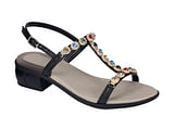 CALZATURA FLORALIE SYNTHETIC + JEWELRY WOMENS BLACK 40 TOMAIA SIMILPELLE + ACCESSORIO GIOIELLO FODERA TOMAIA SIMILPELLE SOTTOPIEDE MICROFIBRA PU CALZATA F COLLEZIONE 2018