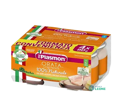 PLASMON ORATA CON PATATE 4 X 80 G PLASMON ORATA CON PATATE 4 X 80 G