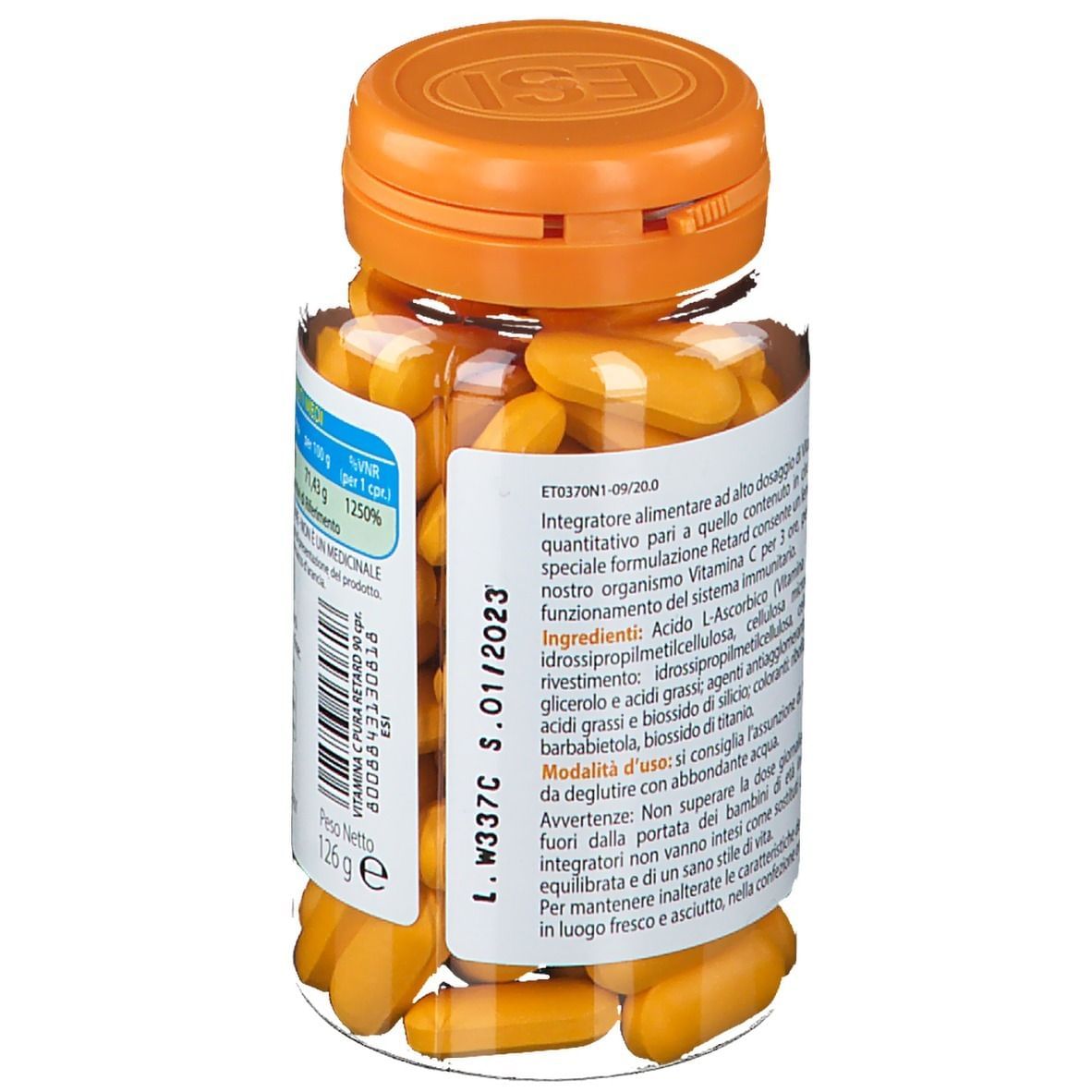 ESI MULTICOMPLEX VITAMINA C PURA 1000 MG RETARD 90 COMPRESSE