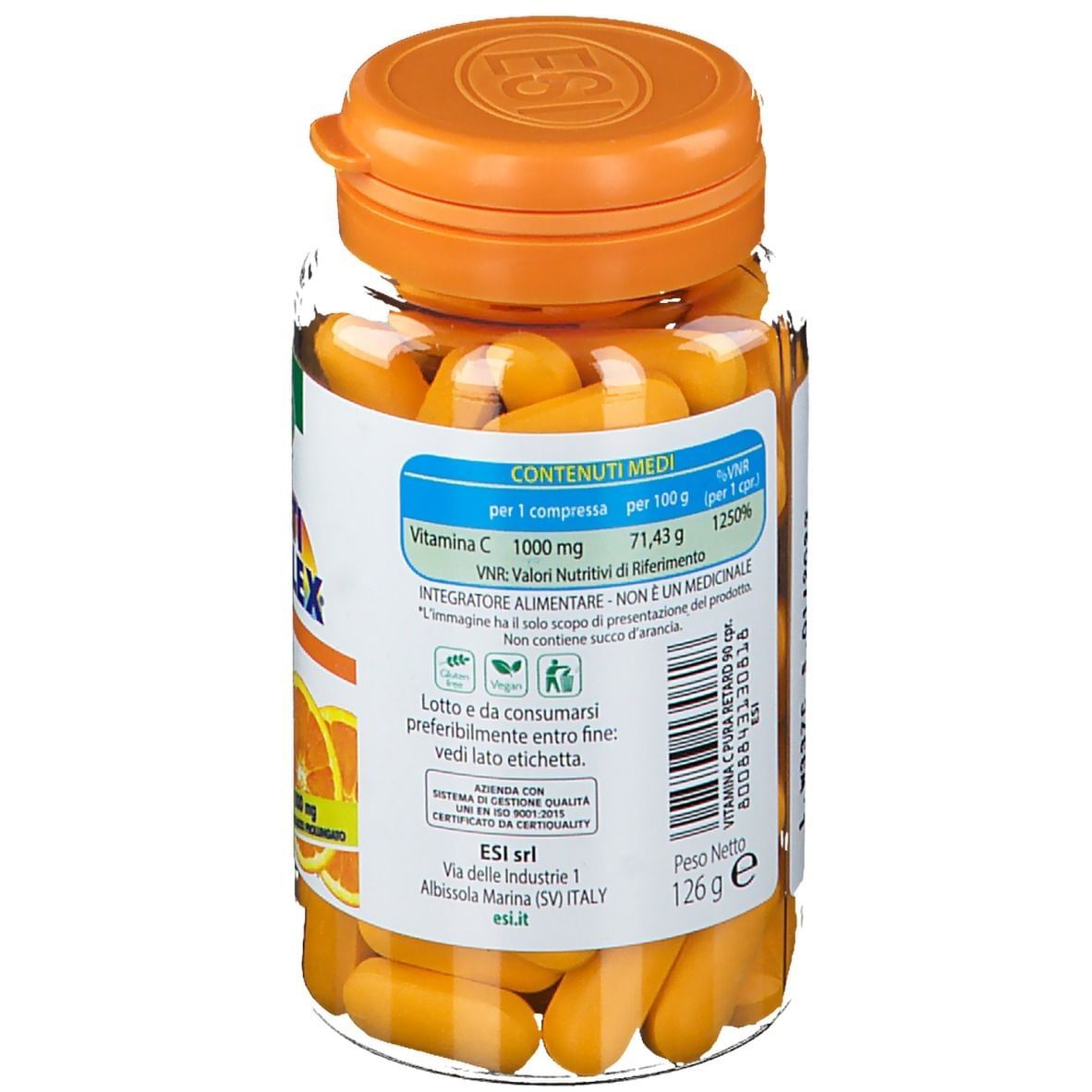 ESI MULTICOMPLEX VITAMINA C PURA 1000 MG RETARD 90 COMPRESSE