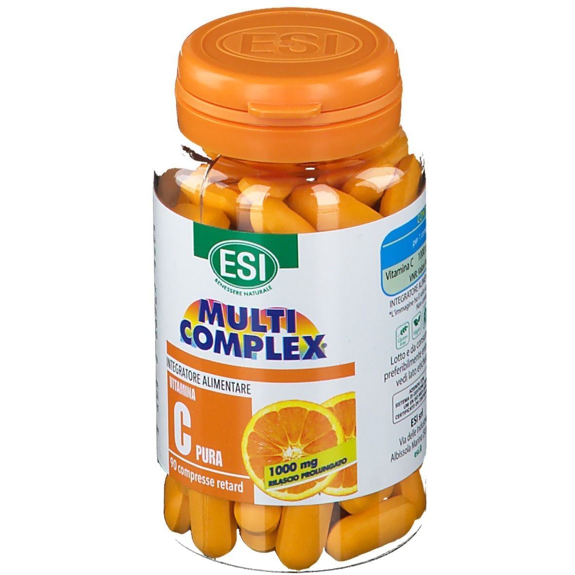 ESI MULTICOMPLEX VITAMINA C PURA 1000 MG RETARD 90 COMPRESSE