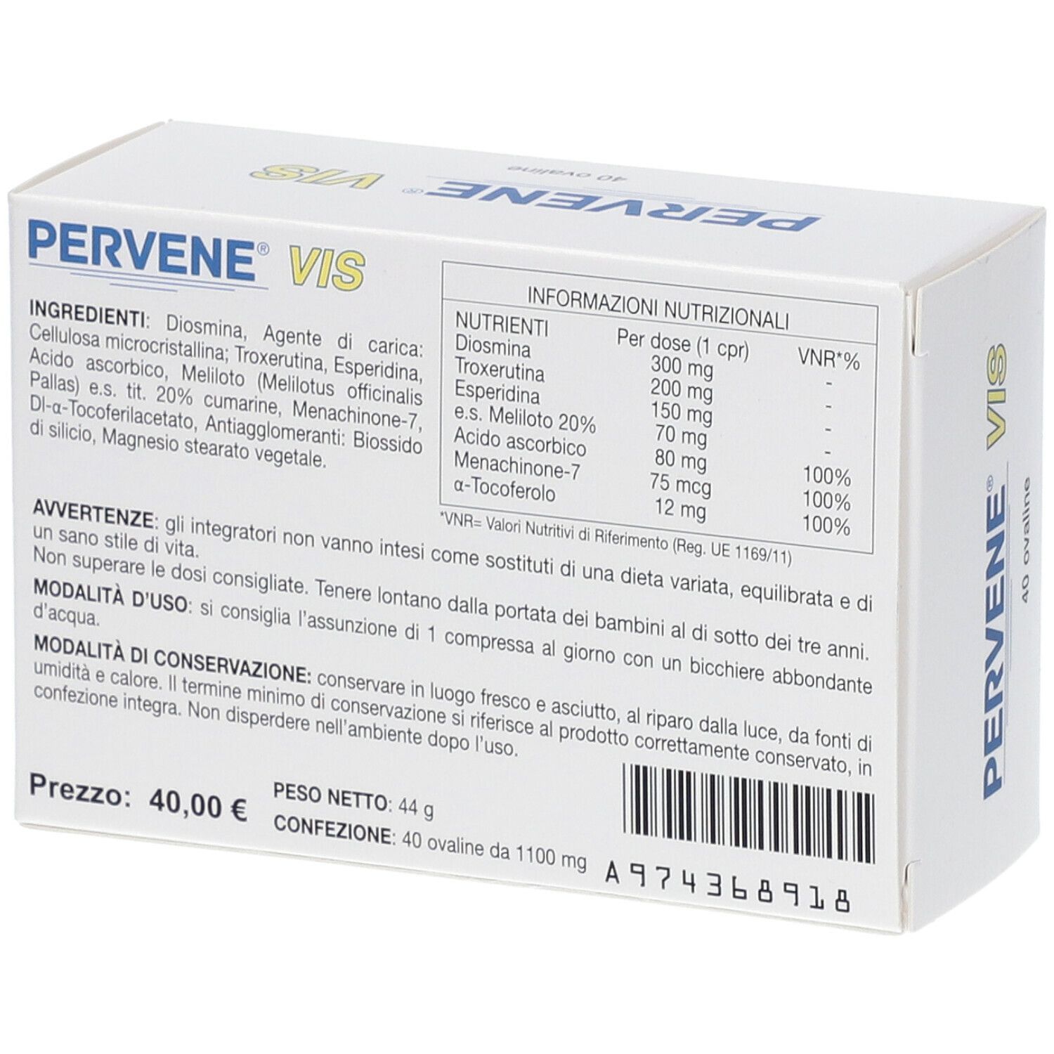 PERVENE VIS 40 OVALINE