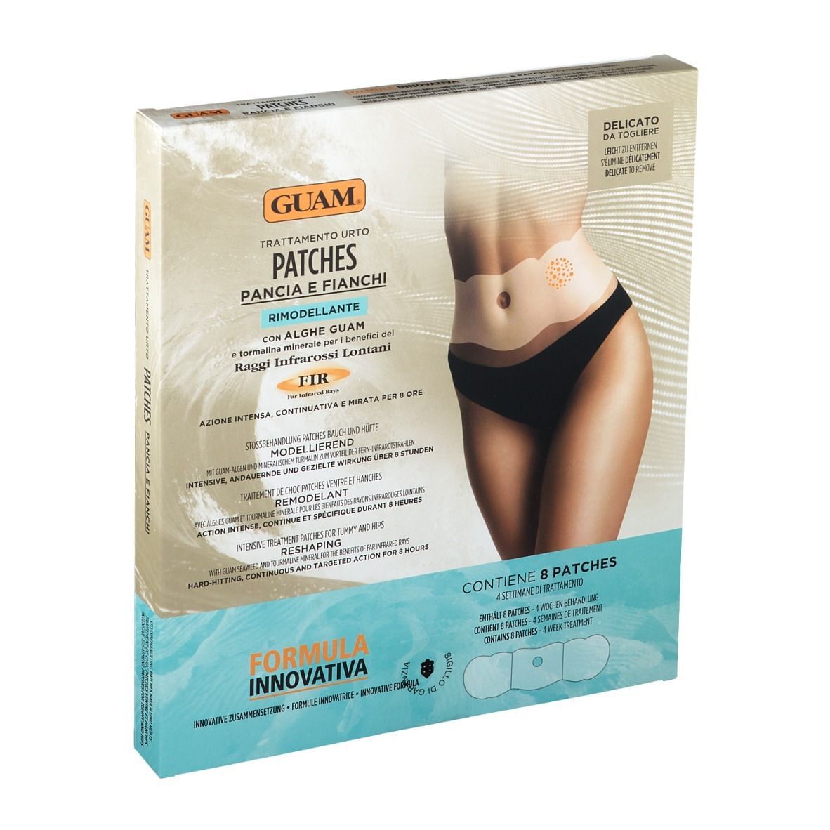 GUAM PATCHES TRATTAMENTO URTO PANCIA E FIANCHI 8 PEZZI