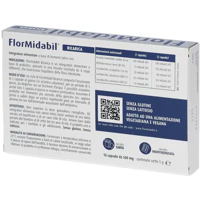 FLORMIDABIL RICARICA 10 CAPSULE FLORMIDABIL RICARICA 10 CAPSULE