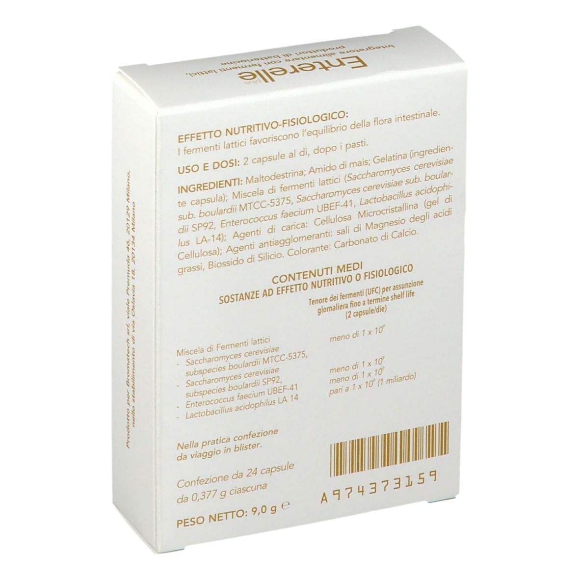 ENTERELLE PLUS 24 CAPSULE