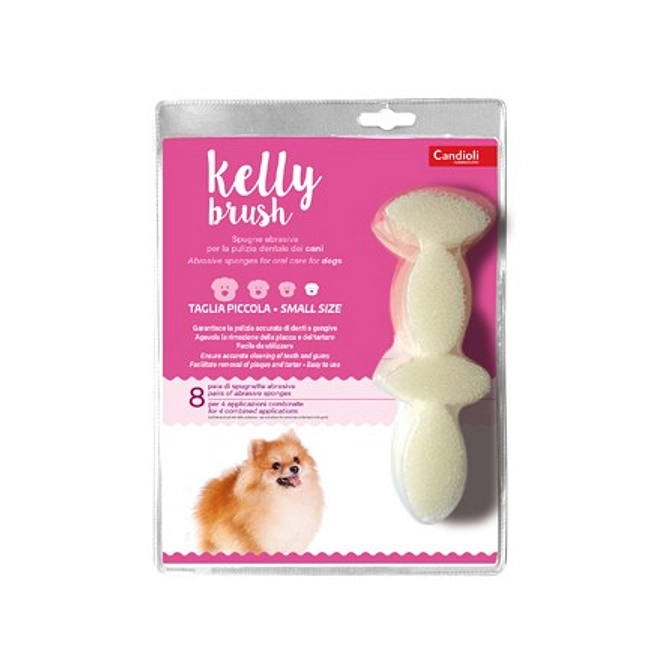 Kelly Brush Spugnetta Abrasiva Per Cani Di Taglia Piccola 16 Pezzi