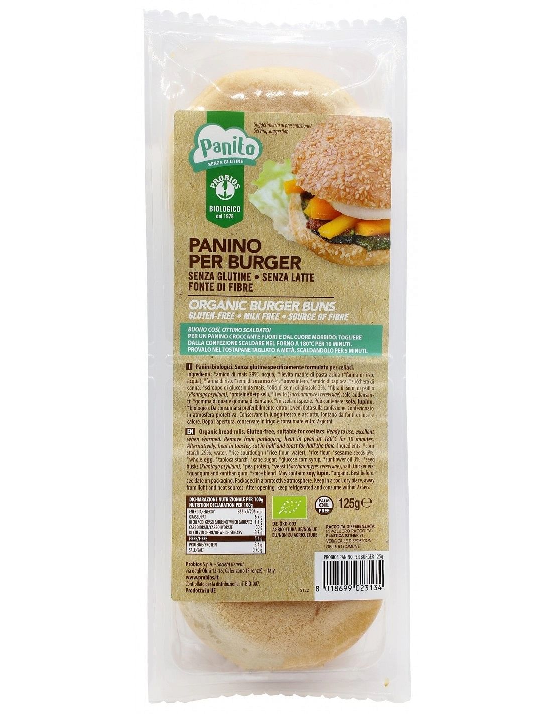 Panito Panino Per Burger 2 X125 G