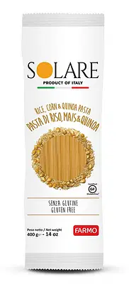 SOLARE PASTA DI RISO MAIS E QUINOA SPAGHETTI 400 G SOLARE PASTA DI RISO MAIS E QUINOA SPAGHETTI 400 G