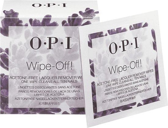 Opi Acetone Free Wipes Box 10 Pezzi