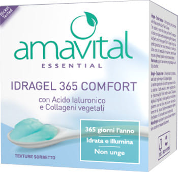 AMAVITAL ESSENTIAL IDRAGEL VISO 365 COMFORT 50 ML