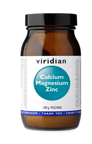 VIRIDIAN CALCIUM MAGNESIUM ZINC 100G POLVERE VIRIDIAN CALCIO MAGNESIO ZINCO