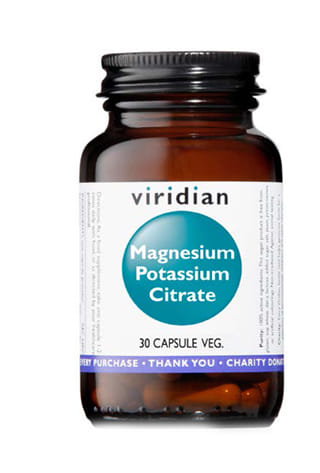 Viridian Magnesium Potassium Citrate 30 Capsule Viridian Magnesio Potassio Citrato