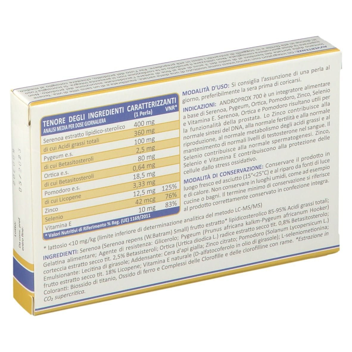 ANDROPROX 700 15 PERLE SOFTGEL