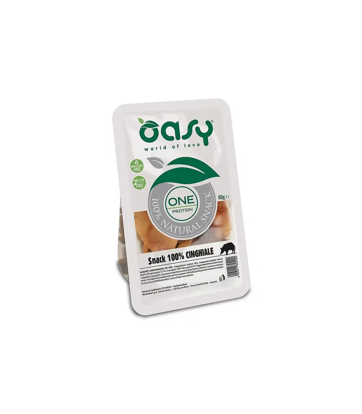 Oasy Snack Dog One Protein Cinghiale 80 G