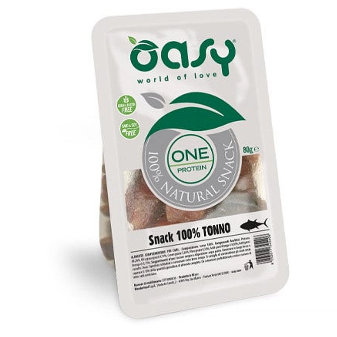 Oasy Snack Dog One Protein Tonno 80 G