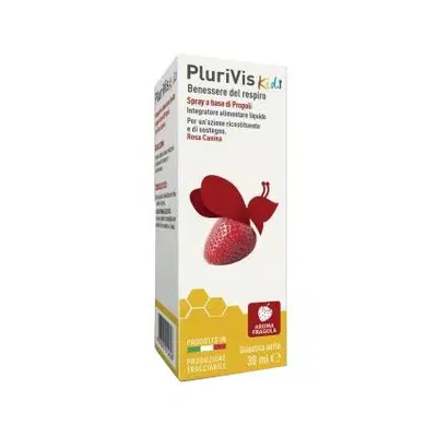 PLURIVIS SPRAY DI PROPOLI SENZA ALCOOL PER BAMBINI ALLA FRAGOLA 30 ML PLURIVIS SPRAY DI PROPOLI SENZA ALCOOL PER BAMBINI ALLA FRAGOLA 30 ML