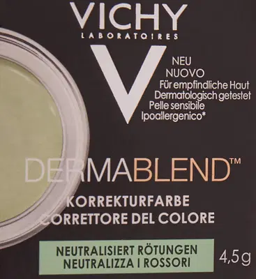 DERMABLEND CORRETTORE VERDE PER ROSSORI DERMABLEND CORRETTORE VERDE PER ROSSORI