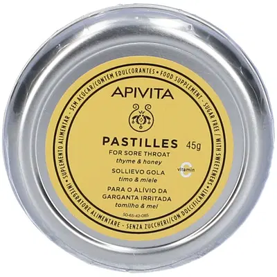 APIVITA PASTILLES TIMO/MIELE PASTIGLIE 45 G APIVITA PASTILLES TIMO/MIELE PASTIGLIE 45 G