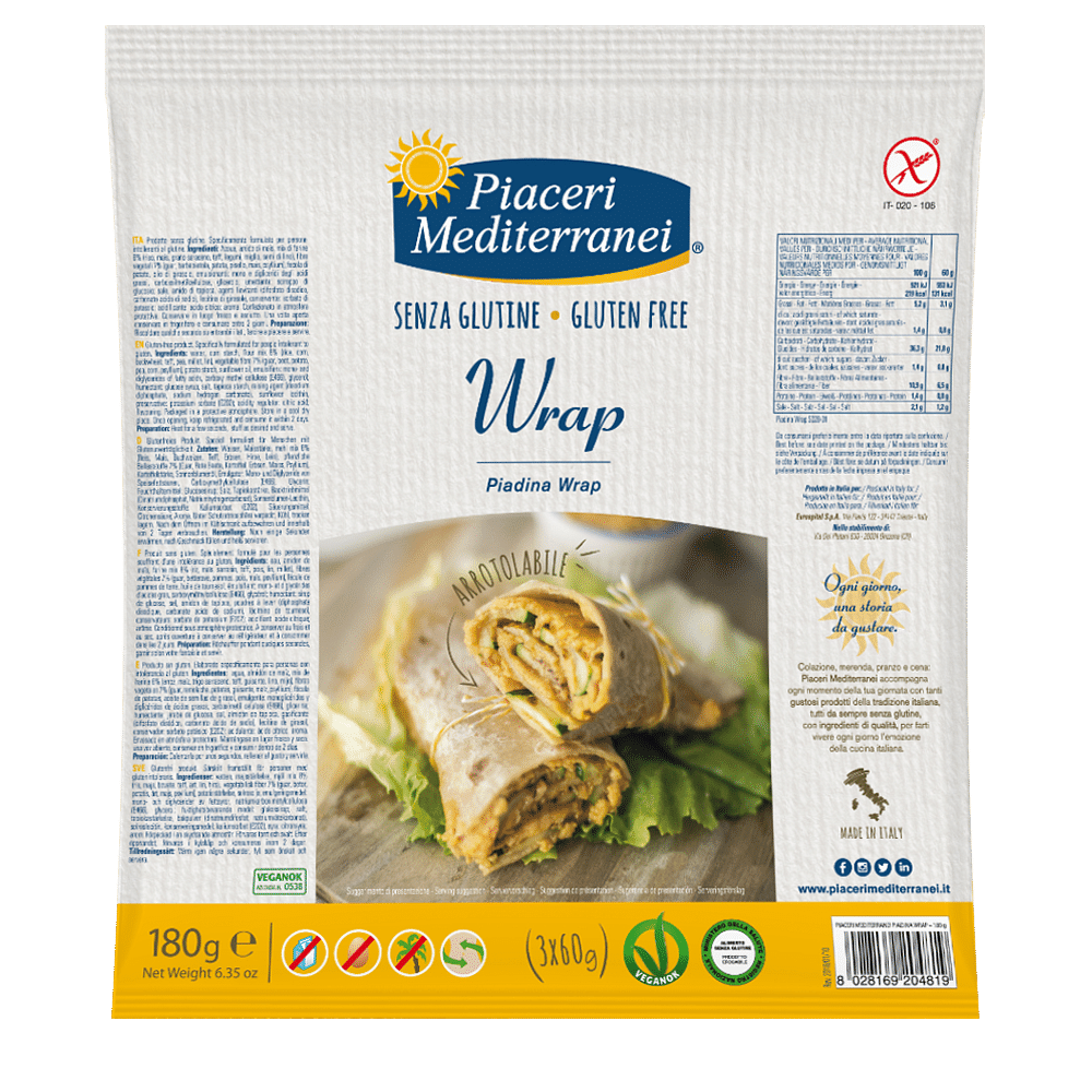 Piaceri Mediterranei Piadina Wrap 180 G