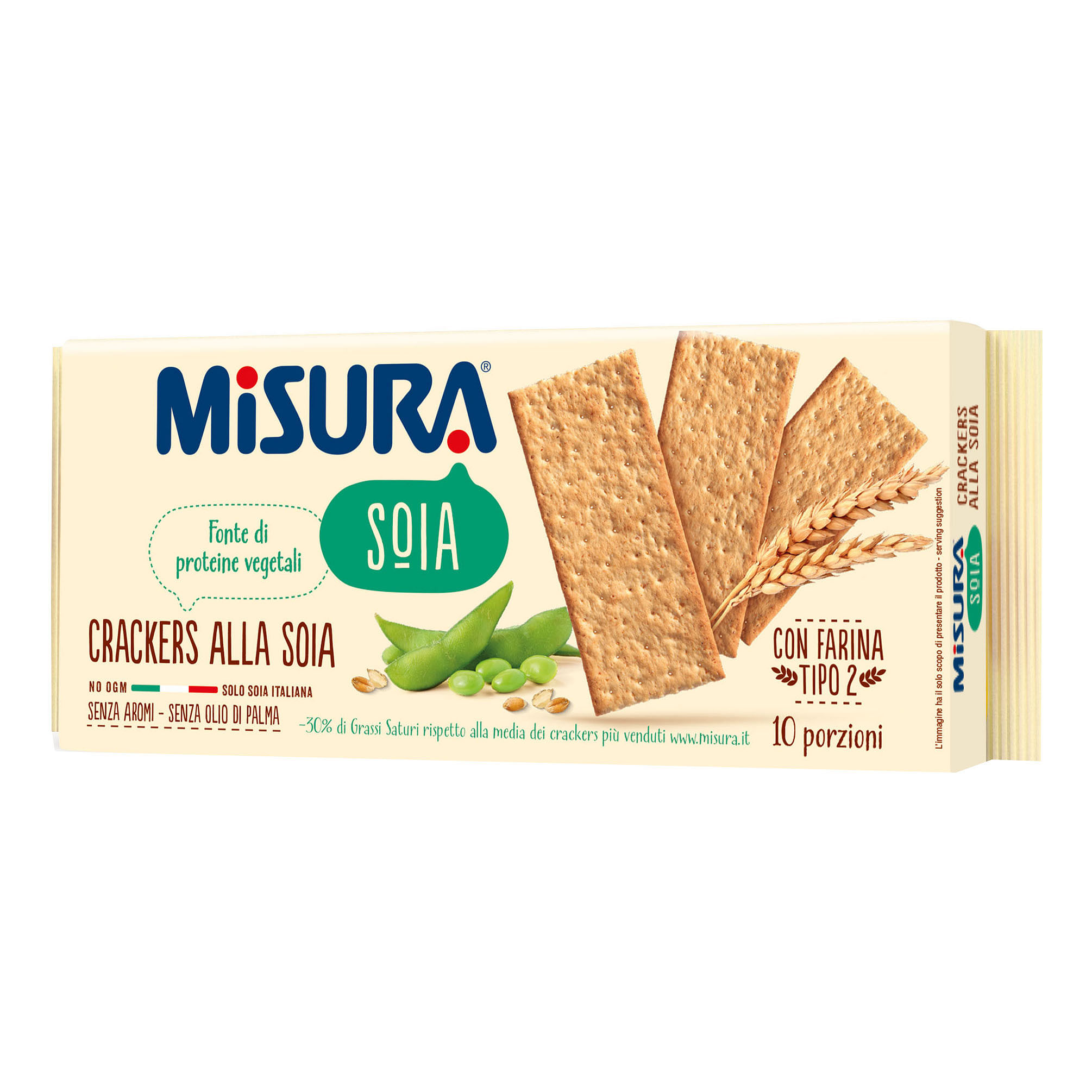 Misura Crackers Alla Soia 10 Porzioni