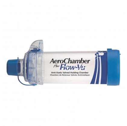 CAMERA DI TENUTA CON VALVOLA AEROCHAMBER PLUS FLOW PER ADULTI 5+ ANNI