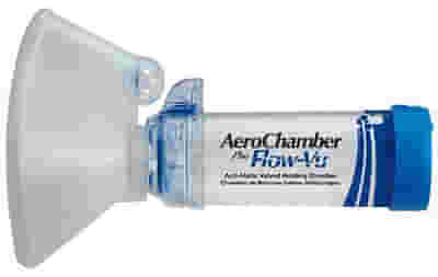 CAMERA DI TENUTA CON VALVOLA AEROCHAMBER PLUS FLOW VU ADULTI LARGE 5+ ANNI