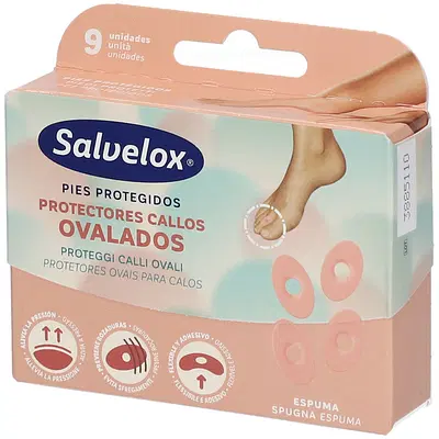 PROTEGGI CALLI OVALI SALVELOX IN SPUGNA 9 PEZZI PROTEGGI CALLI OVALI SALVELOX IN SPUGNA 9 PEZZI
