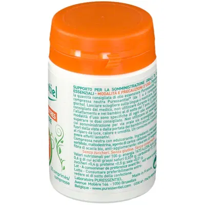 PURESSENTIEL COMPRESSE NEUTRE PER OLI ESSENZIALI 30 COMPRESSE PURESSENTIEL COMPRESSE NEUTRE PER OLI ESSENZIALI 30 COMPRESSE