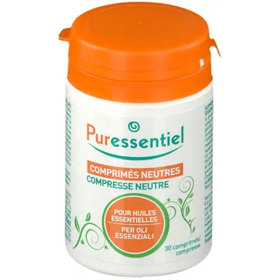 PURESSENTIEL COMPRESSE NEUTRE PER OLI ESSENZIALI 30 COMPRESSE PURESSENTIEL COMPRESSE NEUTRE PER OLI ESSENZIALI 30 COMPRESSE