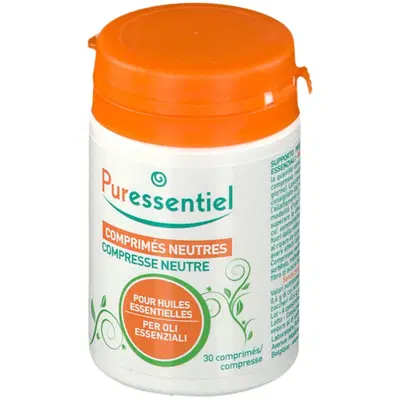PURESSENTIEL COMPRESSE NEUTRE PER OLI ESSENZIALI 30 COMPRESSE PURESSENTIEL COMPRESSE NEUTRE PER OLI ESSENZIALI 30 COMPRESSE