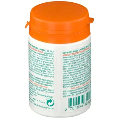 PURESSENTIEL COMPRESSE NEUTRE PER OLI ESSENZIALI 30 COMPRESSE PURESSENTIEL COMPRESSE NEUTRE PER OLI ESSENZIALI 30 COMPRESSE